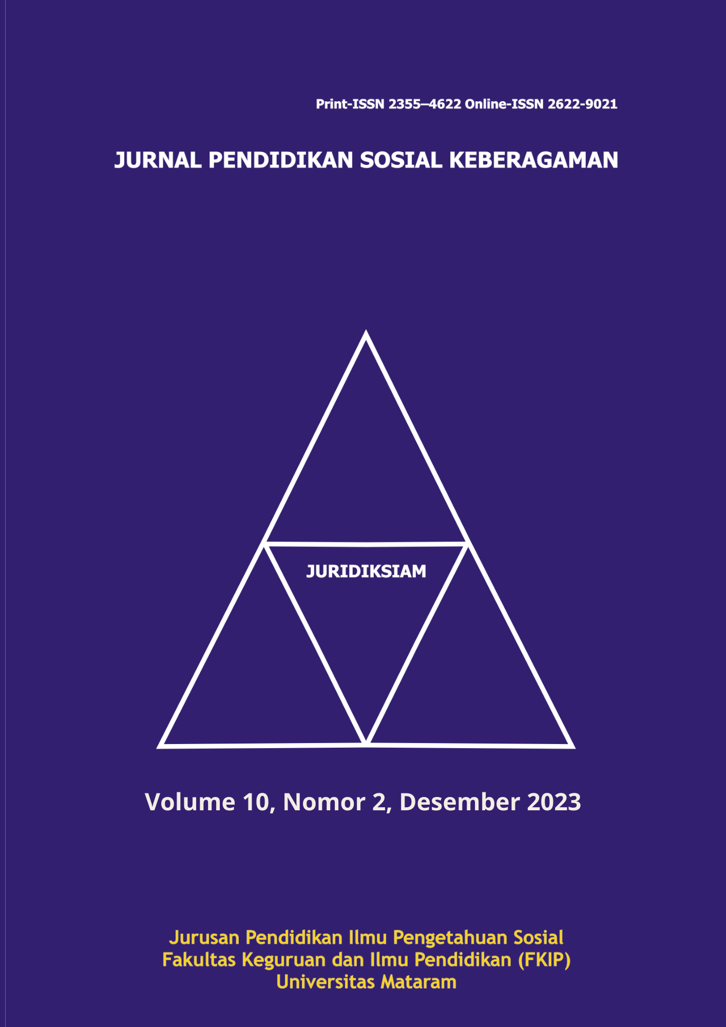 					Lihat Vol 10 No 2 (2023): Juridiksiam: Jurnal Pendidikan Sosial Keberagaman
				